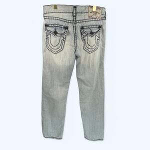 True Religion Ricky Super T Stitch Relaxed Straight Men's Jeans 31x34